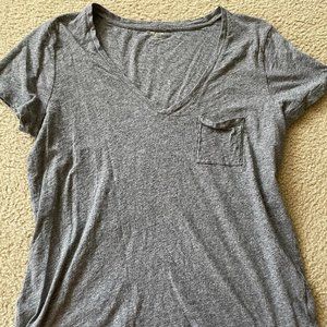 Madewell Whisper Cotton V-Neck Pocket Tee